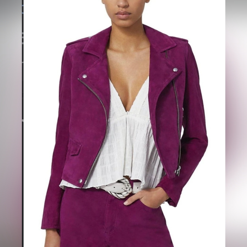 IRO suede moto jacket